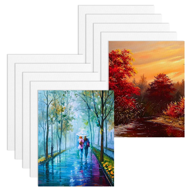 Mity rain Sublimation Blanks Products for 8x10 Picture Frame, 15Pcs Double-Sided Sublimation Blanks Canvas for DIY Halloween Christmas Photos, Decorative Canvas Pads Sublimation Supplies - Image 1