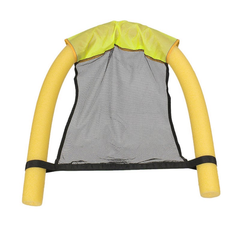 Pool Chair: Large Yellow - Exceptional Stability Support Relaxing Mesh Float Chair for Pool Parties Beach Backyard Adults Kids - Image 1