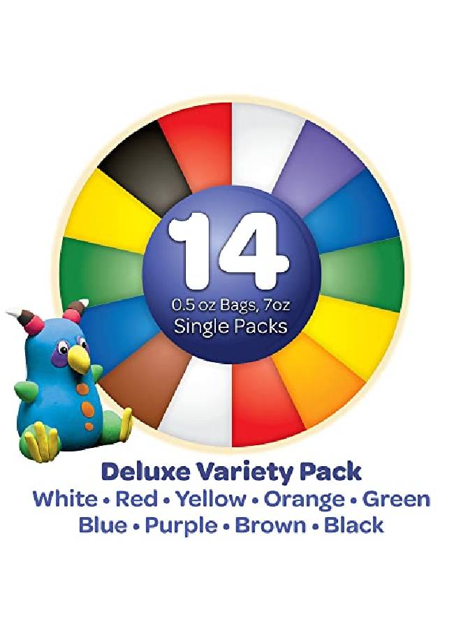 Crayola Model Magic Deluxe Craft Pack Clay Alternative Gift For Kids 14 Single Pack 7 Oz - Image 3
