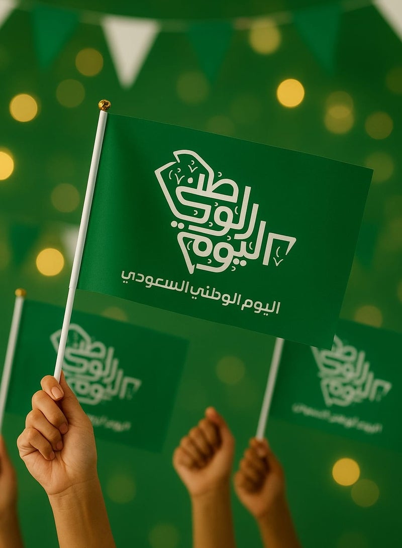 Generic National Day Decorations 5 Pieces Handheld National Day Banner Flag for National Day Celebration - Image 2