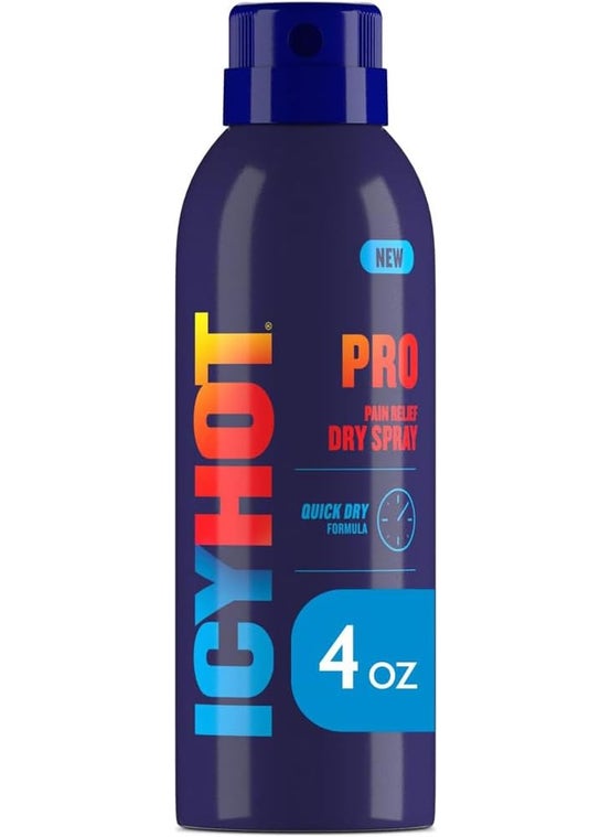 Icy Hot Icy Hot PRO Pain Relief Dry Spray 4-oz. Bottle, Quick Drying Formula with Menthol & Camphor 