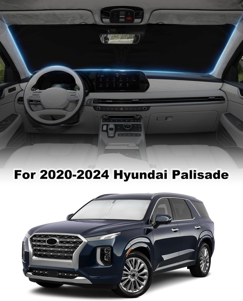 LZYYQX Custom Fit Sun Shade for Hyundai Palisade 2020-2024 - Image 2