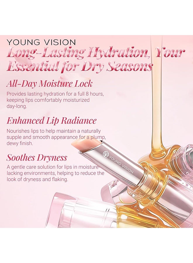 YOUNG VISION Lip stick Tinted Lip Balm - Sheer Hydrating Lipstick for All Skin Tones - Moisturizing Lip Color, Nourishing Lip Balm with a Hint of Natural Black Cherry Tint (05) - Image 4