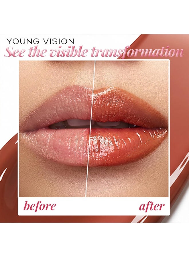 YOUNG VISION Lip stick Tinted Lip Balm - Sheer Hydrating Lipstick for All Skin Tones - Moisturizing Lip Color, Nourishing Lip Balm with a Hint of Natural Black Cherry Tint (05) - Image 3