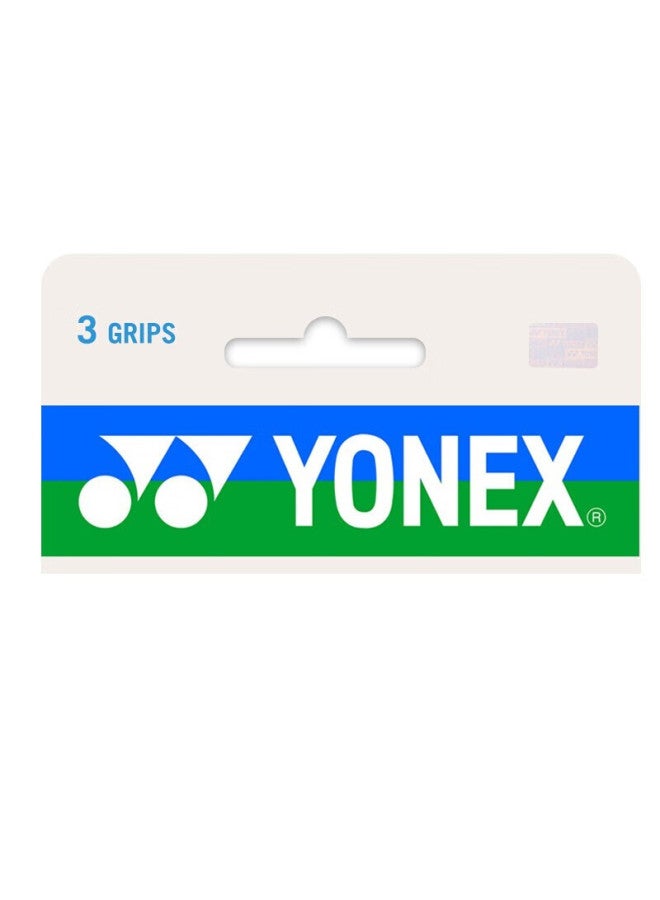 Yonex شريط قبضة مضرب كرة الريشة من يونيكس، شريط امتصاص العرق الرياضي، شريط قبضة المقبض، Ac102C، أخضر ليموني، عبوة ثلاثية - Image 2