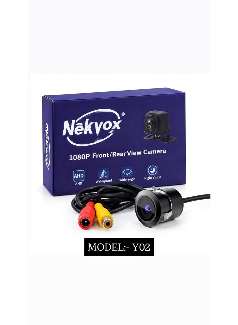 Nekvox Y02 1080P AHD Waterproof Front Rear View Car Camera with Wide Angle and Night Vision - Image 1
