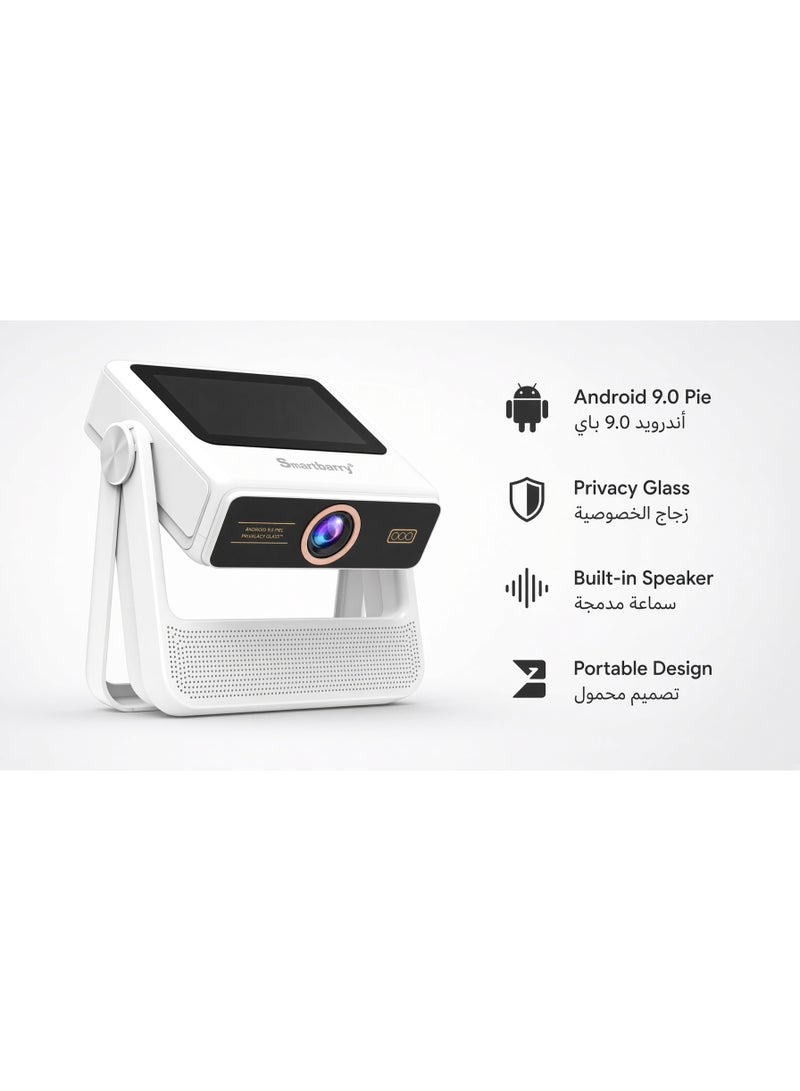 Smartbarry HT40 4K HDR Smart Projector with Electric Focus, 5G Dual Band WiFi, Built in Touch Screen, Big Screen Home Theater Projector for Movies, Videos, Gaming & Presentations - Image 3