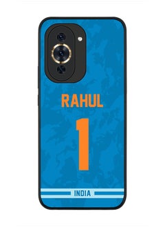 Cover for Huawei nova 10 4G Case , Rugged Black Slim fit Soft Flexible Thin Protective Phone Cases - Player Name - KL Rahul, Jersey Number- 1