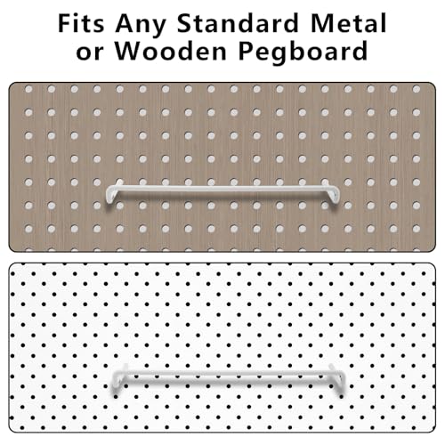 Homakover 4 Pack Pegboard Hooks - Ribbon Storage Rack, Tape & Ribbon Organizer, Fits Standard Pegboards - Image 2