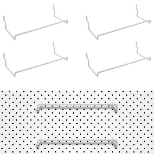 Homakover 4 Pack Pegboard Hooks - Ribbon Storage Rack, Tape & Ribbon Organizer, Fits Standard Pegboards - Image 1