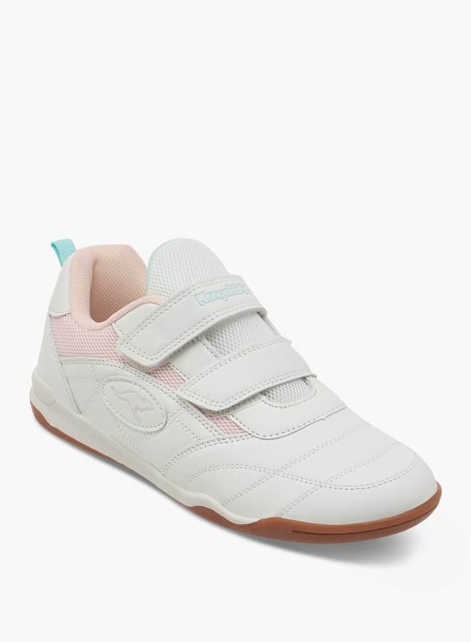 kangaROOS Women's Logo Detail Sports Shoes with Hook and Loop Closure - Image 1