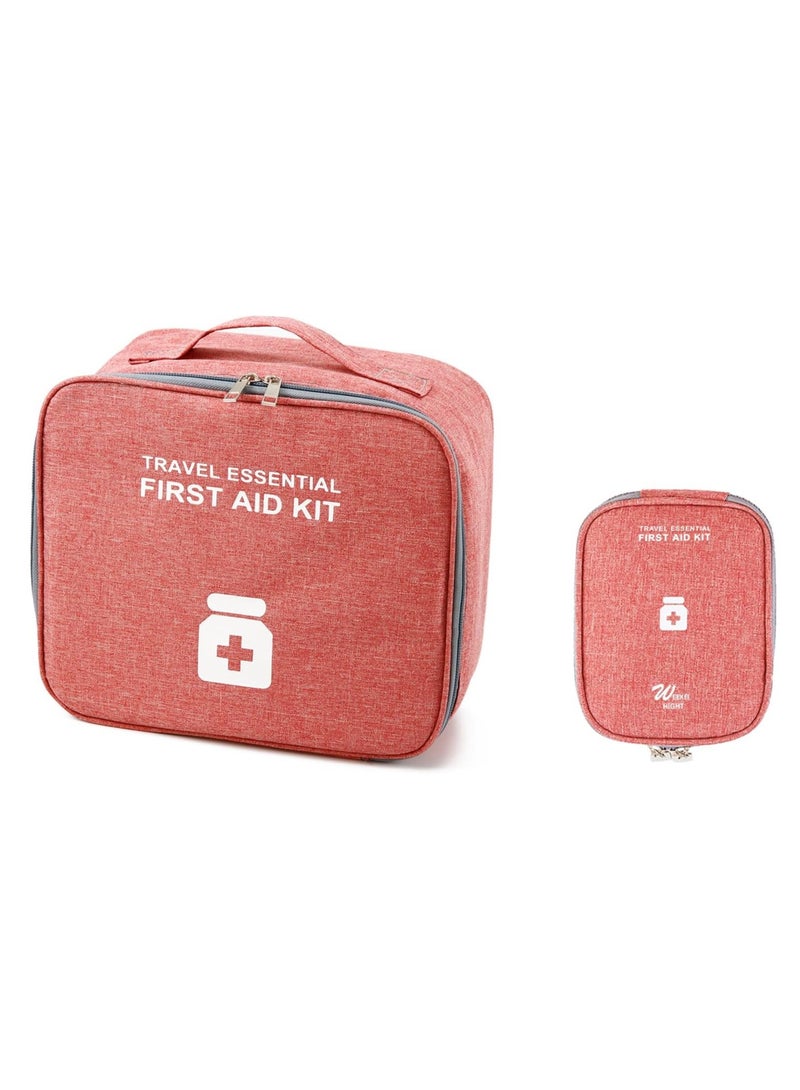 SYOSI First Aid Bag First Aid Kit Bag Empty Travel Medicine Bag Medical Supplies Organizer Bag for Home Outdoor Travel Camping Hiking Mini Empty Medical Storage Bag Portable Pouch - Image 1