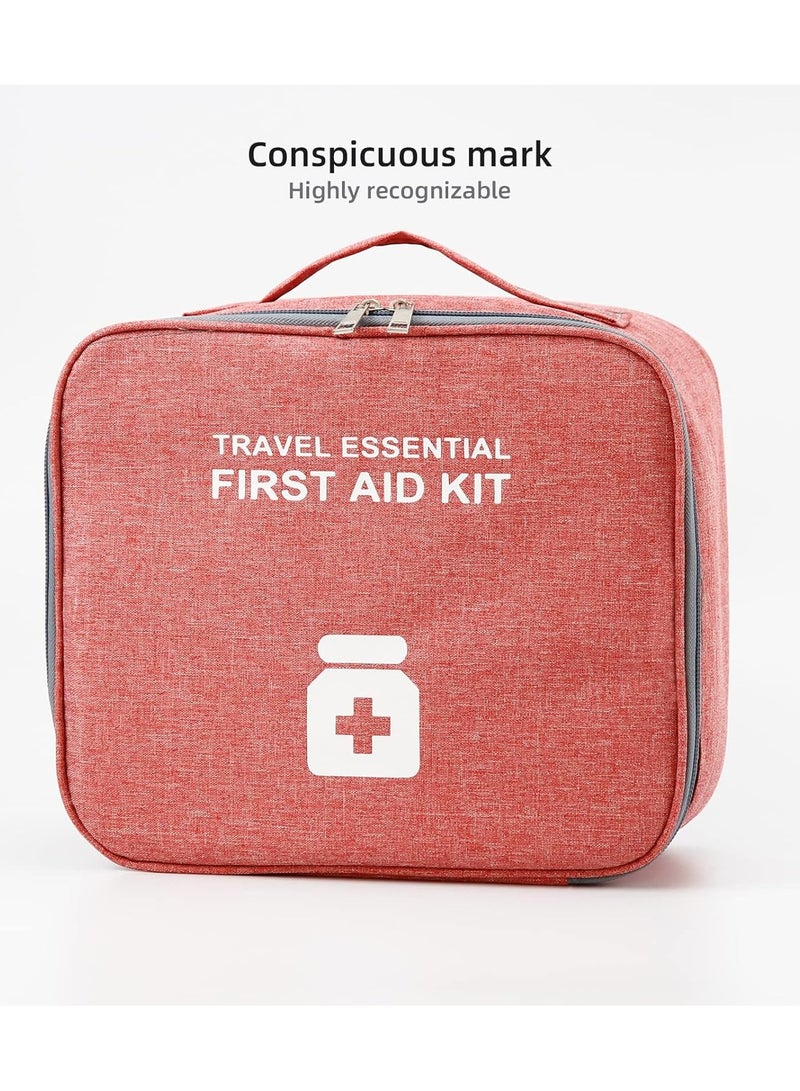 SYOSI First Aid Bag First Aid Kit Bag Empty Travel Medicine Bag Medical Supplies Organizer Bag for Home Outdoor Travel Camping Hiking Mini Empty Medical Storage Bag Portable Pouch - Image 3