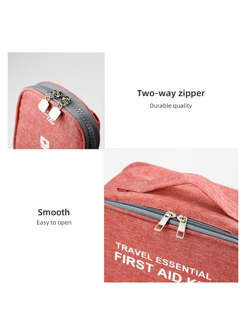 SYOSI First Aid Bag First Aid Kit Bag Empty Travel Medicine Bag Medical Supplies Organizer Bag for Home Outdoor Travel Camping Hiking Mini Empty Medical Storage Bag Portable Pouch - Image 5