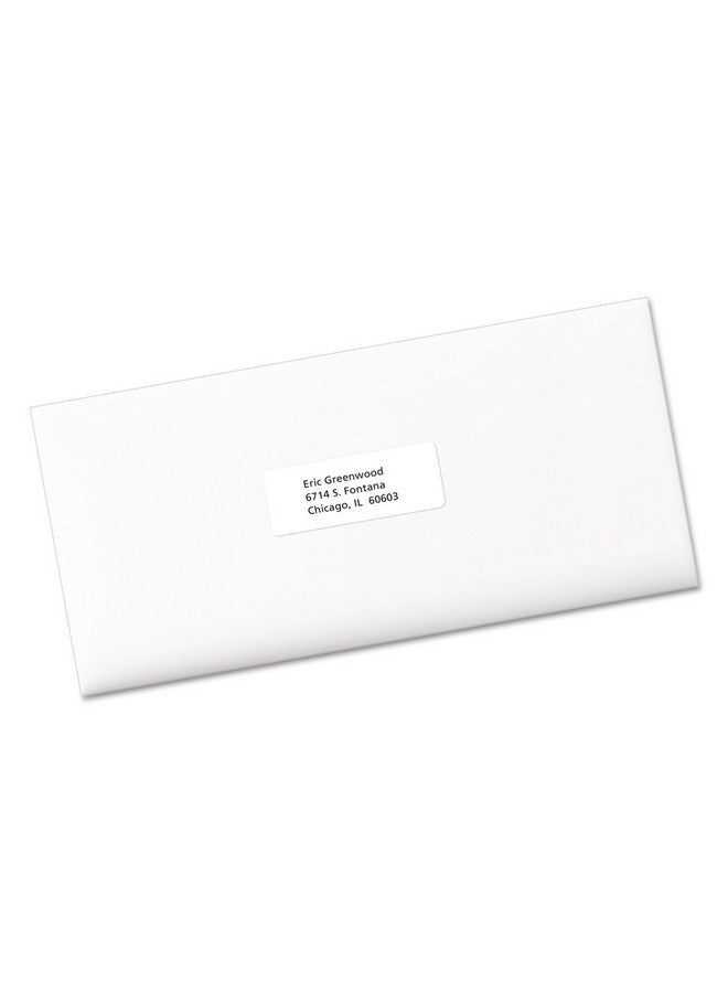 افيري ملصقات بريدية بيضاء سهلة التقشير للطابعات الليزرية، مقاس 1 × 2.62 بوصة، صندوق يحتوي على 3000 ملصق (5160)، عبوتان - Image 4