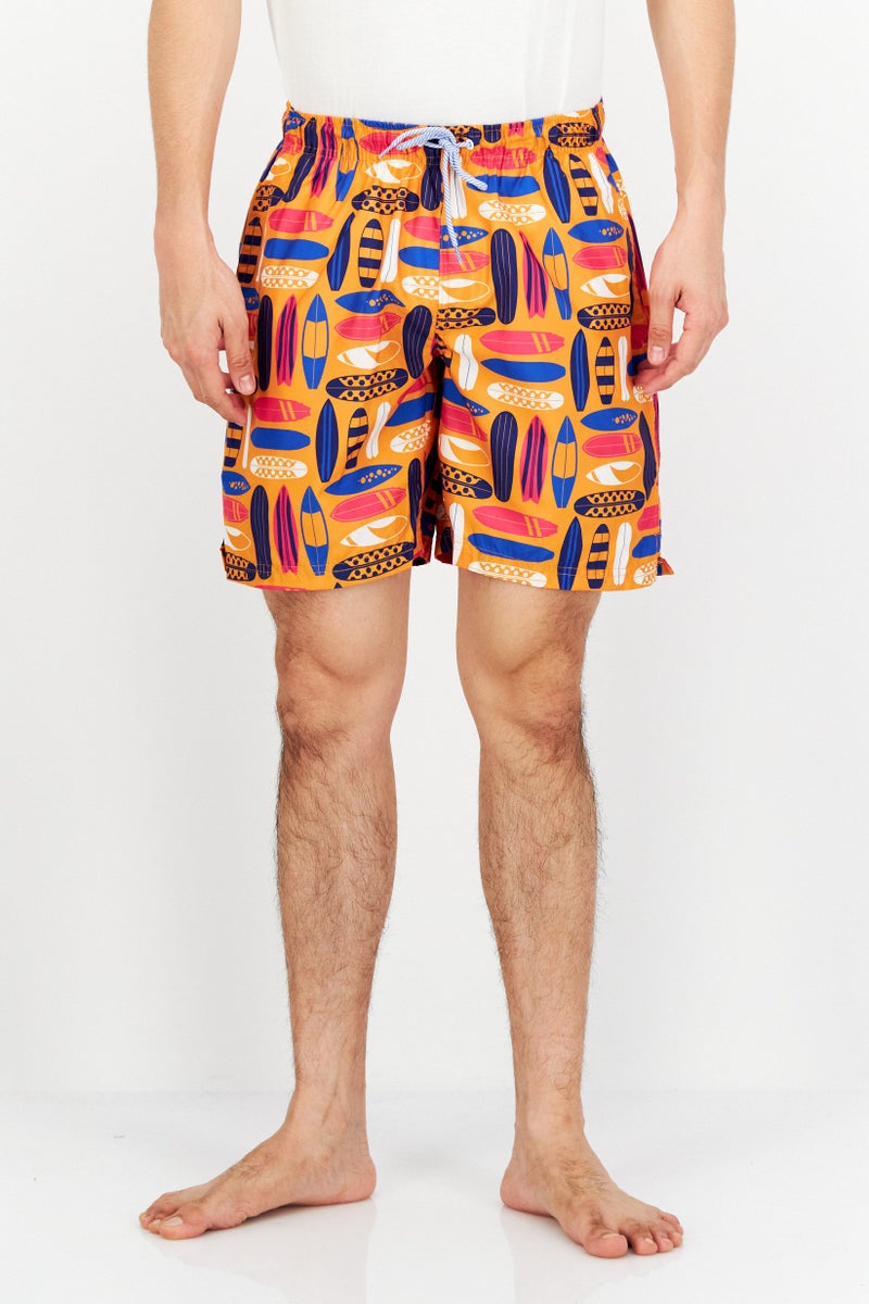 Tailorbyrd Men Allover Print Board Shorts, Multicolor - Image 1