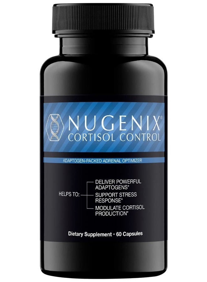 Nugenix تحكم الكورتيزول - مكمل إدارة الكورتيزول ودعم الغدة الكظرية للرجال، 60 كبسولة - Image 1