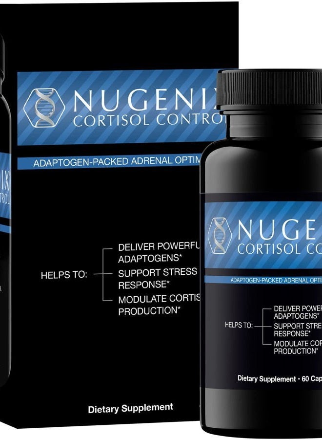Nugenix تحكم الكورتيزول - مكمل إدارة الكورتيزول ودعم الغدة الكظرية للرجال، 60 كبسولة - Image 2