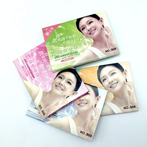 Digital Shoppy 1 pack (50 Pcs) New Aloe Vera Absorption Film Tissue Random Facial Oil Control Tissue Makeup Blotting Paper - Image 3