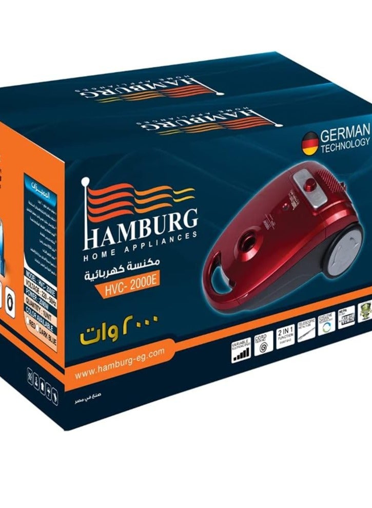 هامبورغ مكنسة كهربائية هامبرروح 2000 وات  HVC-2000E  - Image 1