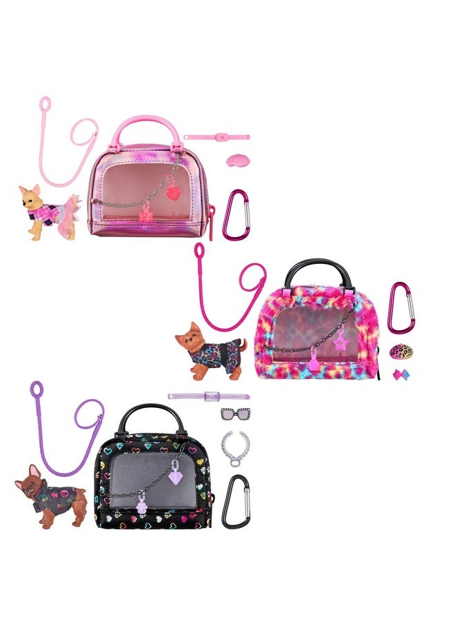 REAL Littles Real Littles - 3 Collectible Micro Puppy Carriers with 3 Micro Puppies and 15 Micro Working Surprises Inside!  - Image 1