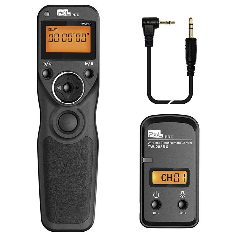 Pixel TW-283 E3 Wireless Shutter Release Remote Control Compatible for Canon Eos R6 RP XT XTi XS XSi T1i T2i T3 T3i T4i T5 T5i T6i T7i T8i 1300D 1100D 1000D 550D 500D 450D 400D 350D 300D 90D - Image 1