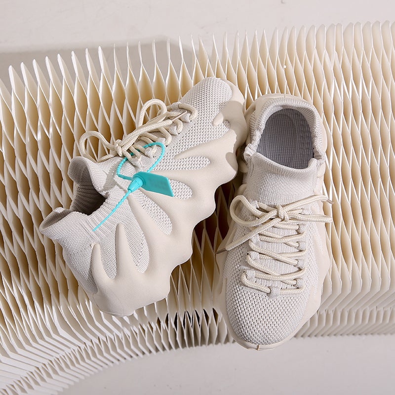 Women's Breathable Knit High Top Sneakers - Image 2