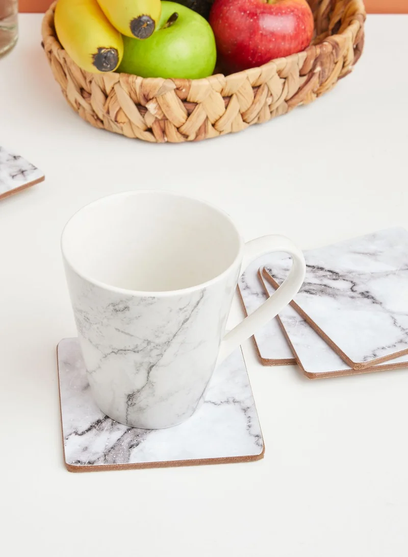 Marks & Spencer Set Of 4 Marble Effect Placemats & 4 Coasters