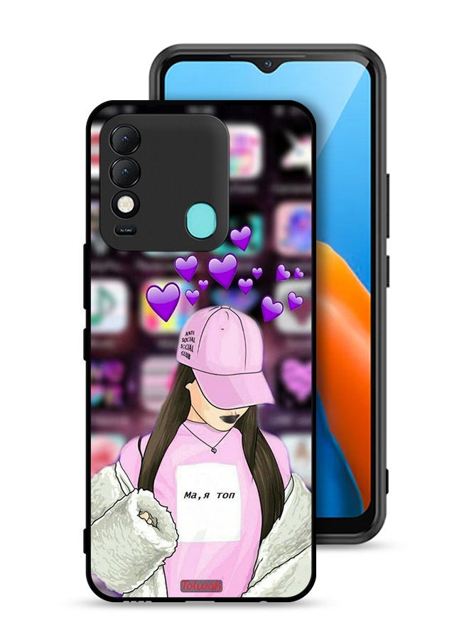 Tolwak Tecno Spark 8 Protective Case Cover Anti Social Club  - Image 1