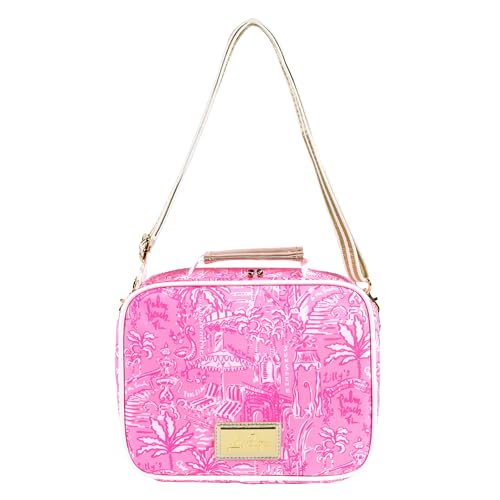 Lilly Pulitzer Insulated Lunch Box for Women, Cute Lunch Cooler Bag with Adjustable/Removable Shoulder Strap (Palm Beach Playground) - Image 3