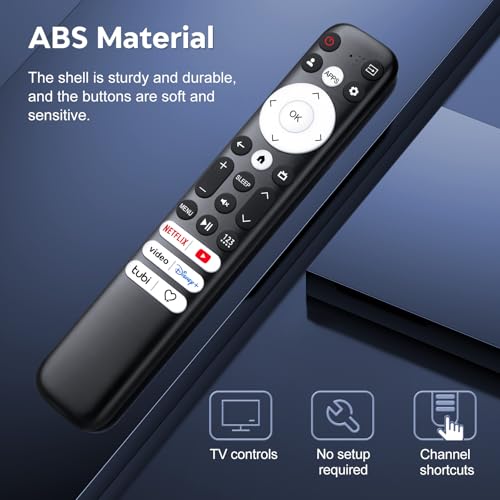 Acoyer Replacement Only for Hisense-Google-TV-Remote, for Hisense Mini-LED QLED ULED UHD 4K Google Smart TVs - Image 5