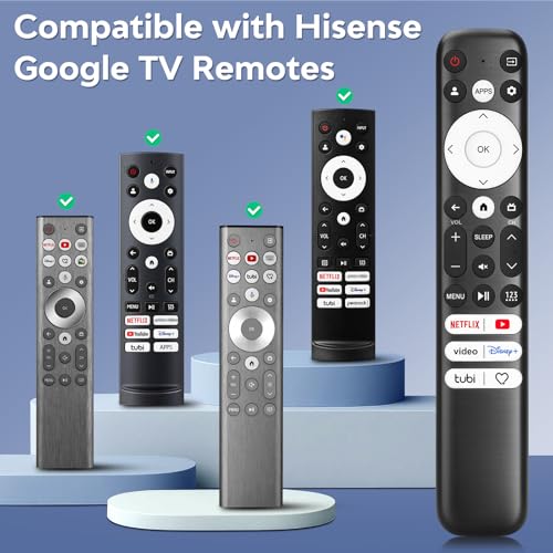 Acoyer Replacement Only for Hisense-Google-TV-Remote, for Hisense Mini-LED QLED ULED UHD 4K Google Smart TVs - Image 3