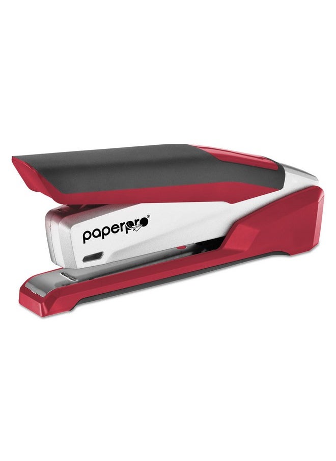 PaperPro 1117 Inpower+ 28 Premium Desktop Stapler, 28-Sheet Capacity, Red/Silver  - Image 1