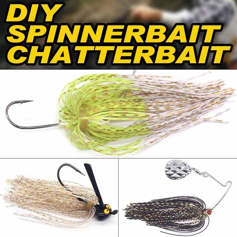 XFISHMAN مواد ربط الطيران - أرجل مطاطية - تنورة مطاطية سيليكون 12-24 ألوان لوازم ربط الطيران - Image 5
