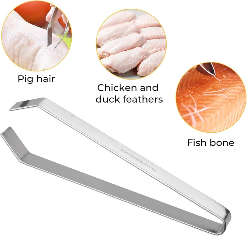 THAMIAO Fish Bone Pliers Tweezers Kit for All Kind of Fish Stainless Steel Deboning Tools 2pcs - Image 3