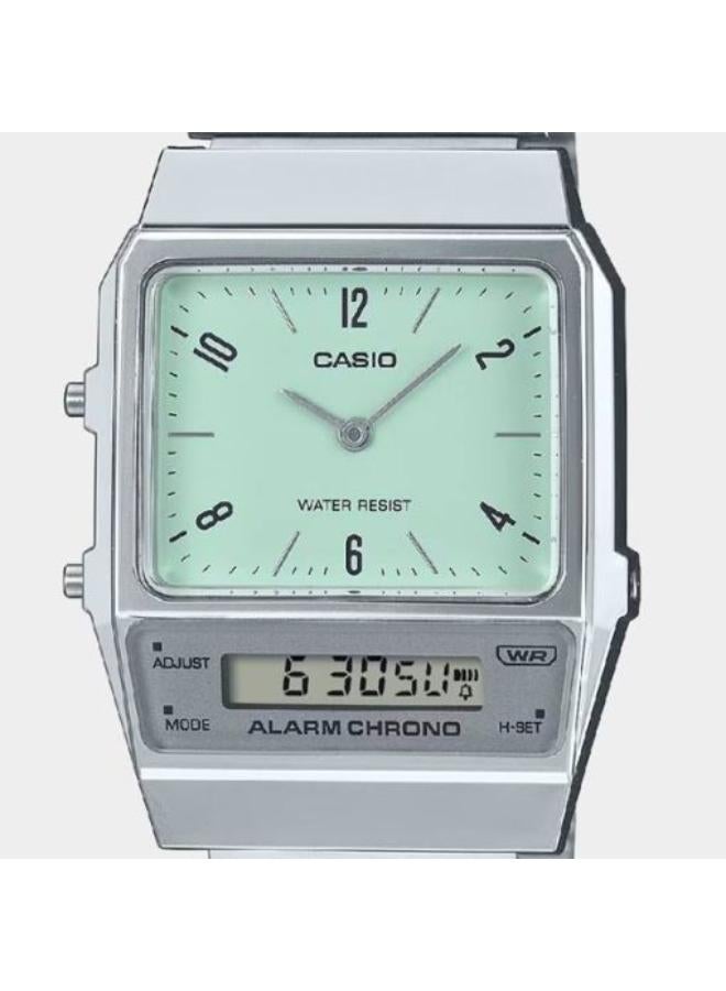 كاسيو ساعة AQ-800E-3ADF من الفولاذ المقاوم للصدأ، تناظرية ورقمية - Image 3