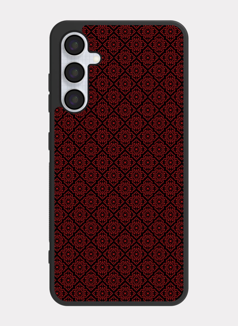 PXLAAT Samsung Galaxy A25 case cover Red Black Pattern - Image 1