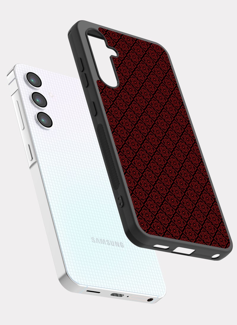 PXLAAT Samsung Galaxy A25 case cover Red Black Pattern - Image 2