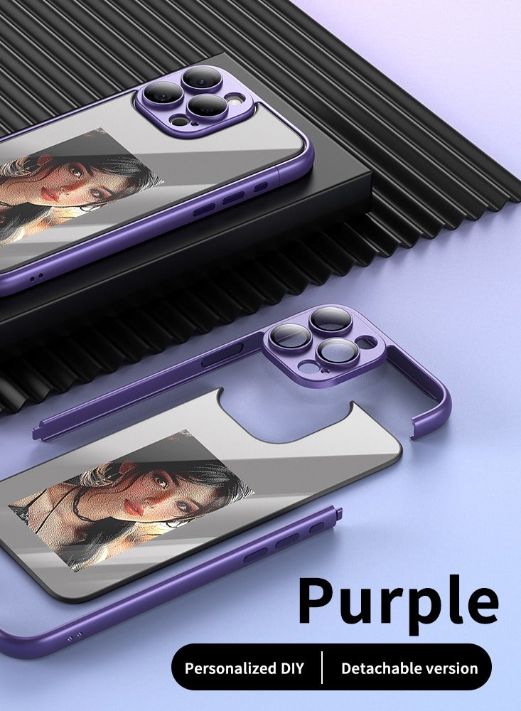Smart Ink Phone Case,DIY Ink Screen,Compatible with IPhone15ProMax,purple - Image 2