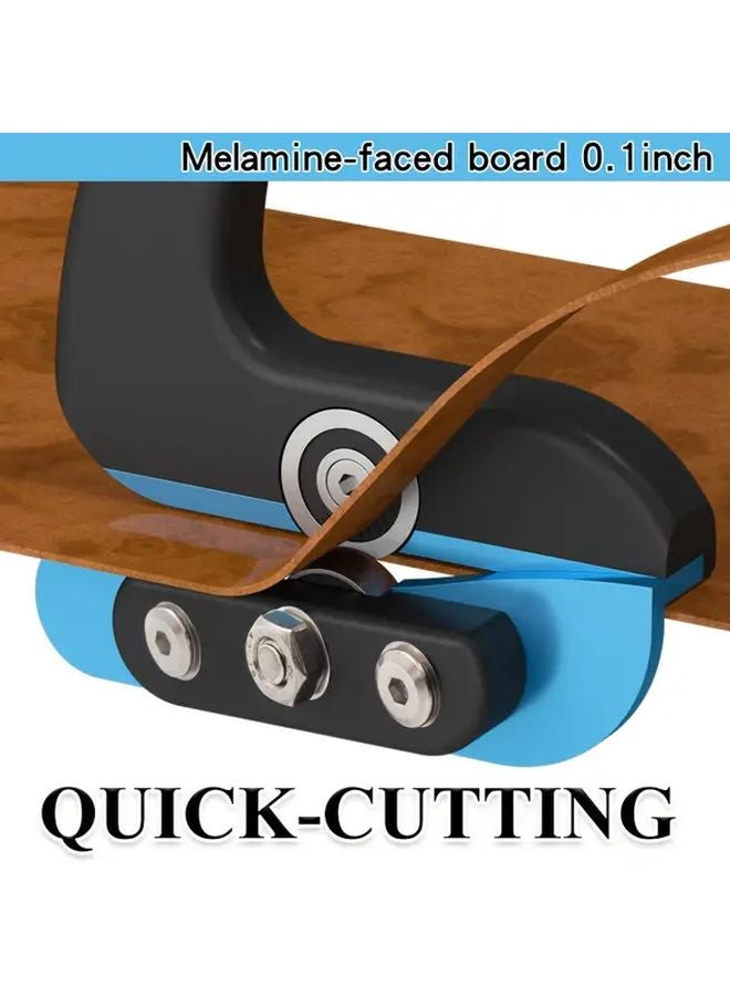 Heavy Duty Edge Banding Trimmer Pro Dual Offset Bearings Foldable Black 1pc - Image 5