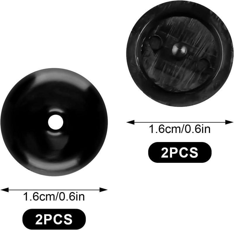 Thyonta 4PCS Three-Point Seat Belt Stop Button - Car Anti-Slip Belt Positioning Mushroom Head Snap Button - Image 2