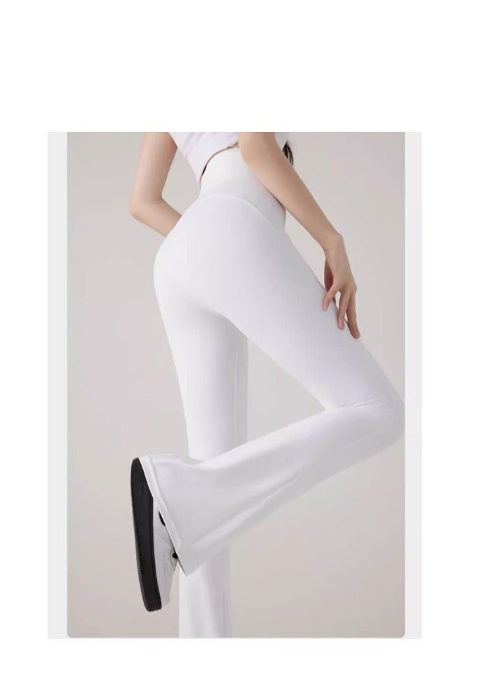 MIIOW - Micro Horn Shark Pants for Women's Summer Outwear: Tight Waist, Lifting Hips, High Waist, Slimming Yoga Barbie Horseshoe Pants - Image 1