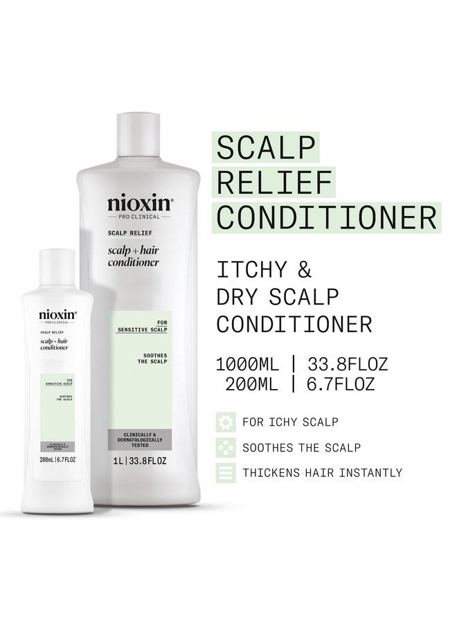 Nioxin Scalp Relief Scalp + Hair Conditioner - Conditioner For Sensitive Scalp, 33.8 Fl Oz (Packaging May Vary) - Image 3