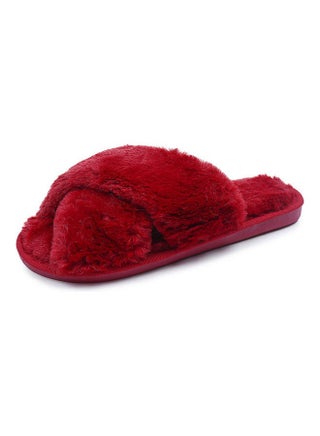 Cross Strap Flat Bedroom Slippers Red - pzsku/Z88CFF0F4FE8C19B1295EZ/45/_/1710475798/338d2dac-57ae-4d7b-ba93-ca875599592e