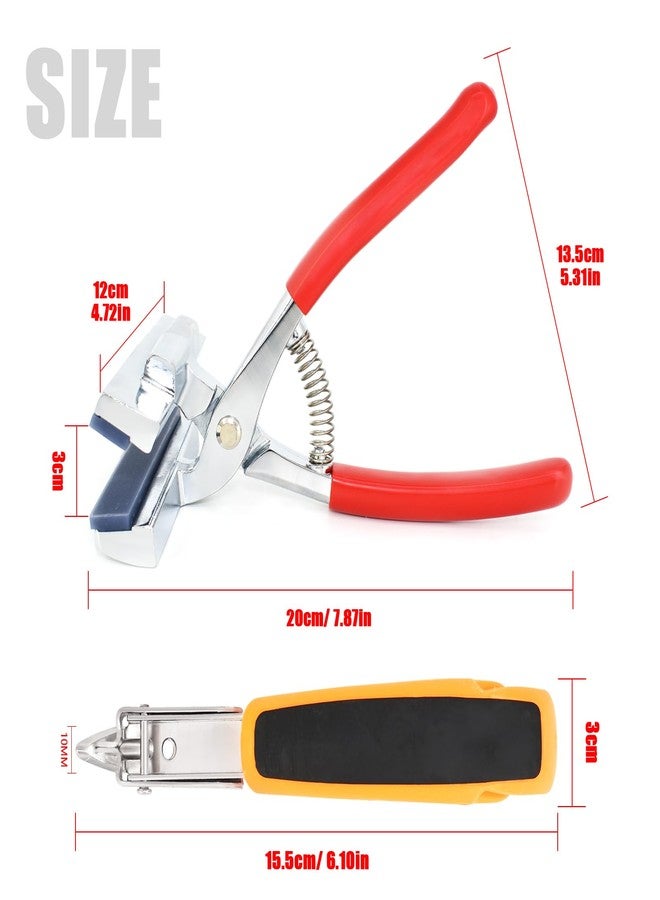 BDS-HOME Heavy Duty Canvas Pliers and Staple Remover Set, Stainless Steel Anti-Corrosion Canvas Stretching Pliers Stretcher with Spring Return Handle 4-3/4" Wide Grip for Canvas Stretching Bars Oil Painting - Image 2