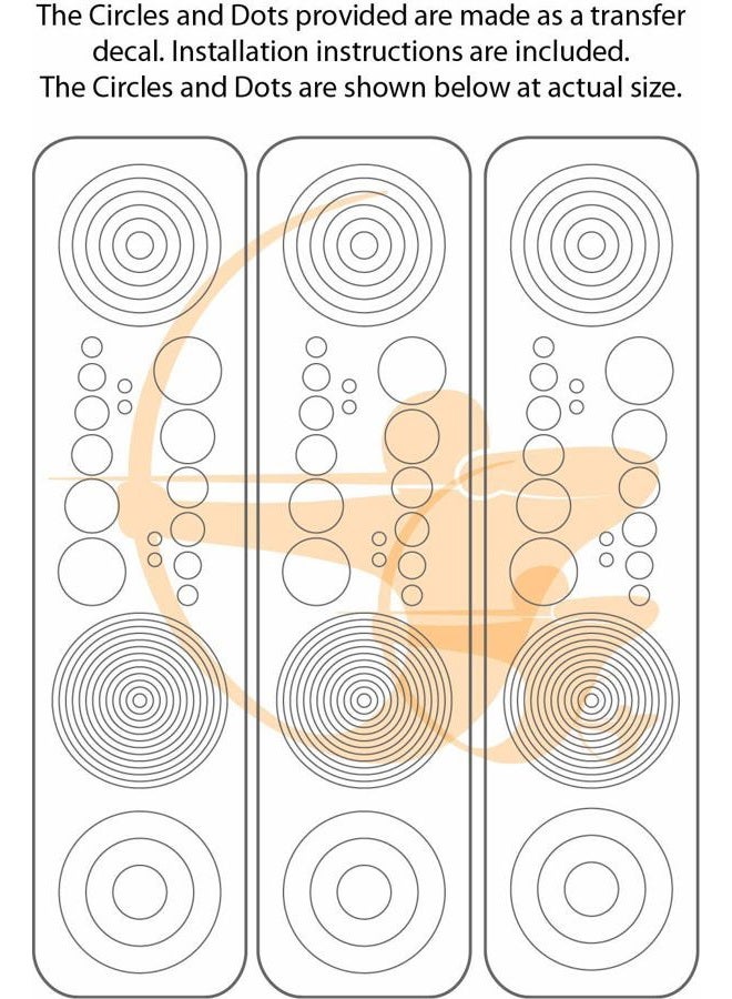 Perfect Strike Archery Circles and Dots Decals for Scope Lenses. Great for practice or competition. Perfect Strike adhesive backed vinyl decals. (Orange) - Image 2