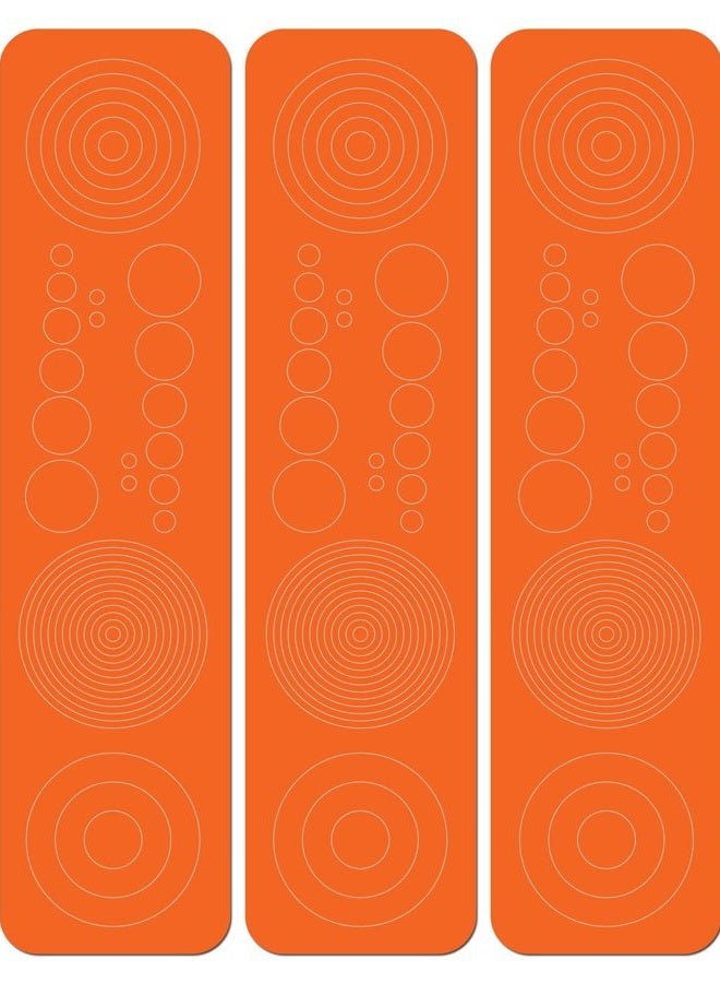 Perfect Strike Archery Circles and Dots Decals for Scope Lenses. Great for practice or competition. Perfect Strike adhesive backed vinyl decals. (Orange) - Image 1