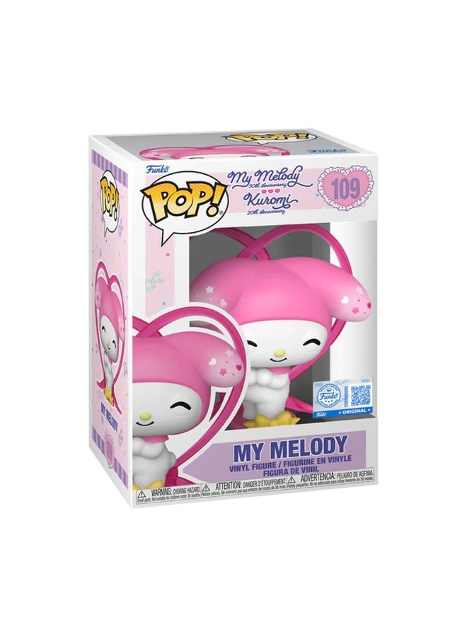 Funko Pop! Sanrio Hello Kitty And Friends My Melody 50Th Anniversary My Melody With Ribbon Vinyl Figure (9.4 Cm) - Image 1