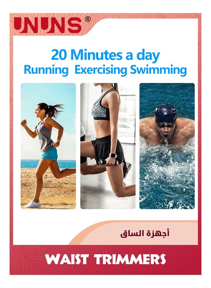 UNUNS Abs Stimulator,Ab Machine,Abdominal Toning Belt,Abs Stimulator Muscle Toner,Abdominal Toning Belt,Strength Training Equipment For Men Woman Abdomen Arm Leg,Ab Machine For All Body Types,Black-6 Modes - Image 3