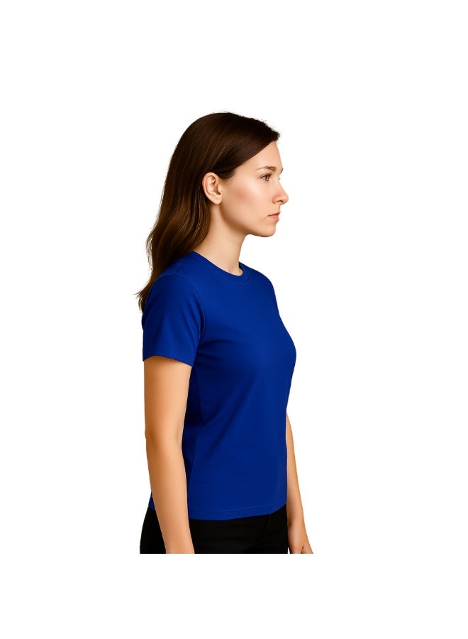 برينت شوب فور مي تي شيرت نسائي ممشط برقبة مستديرة للبالغين، 190 جرام لكل متر مربع، قطن خالص، ألوان أساسية - Image 4